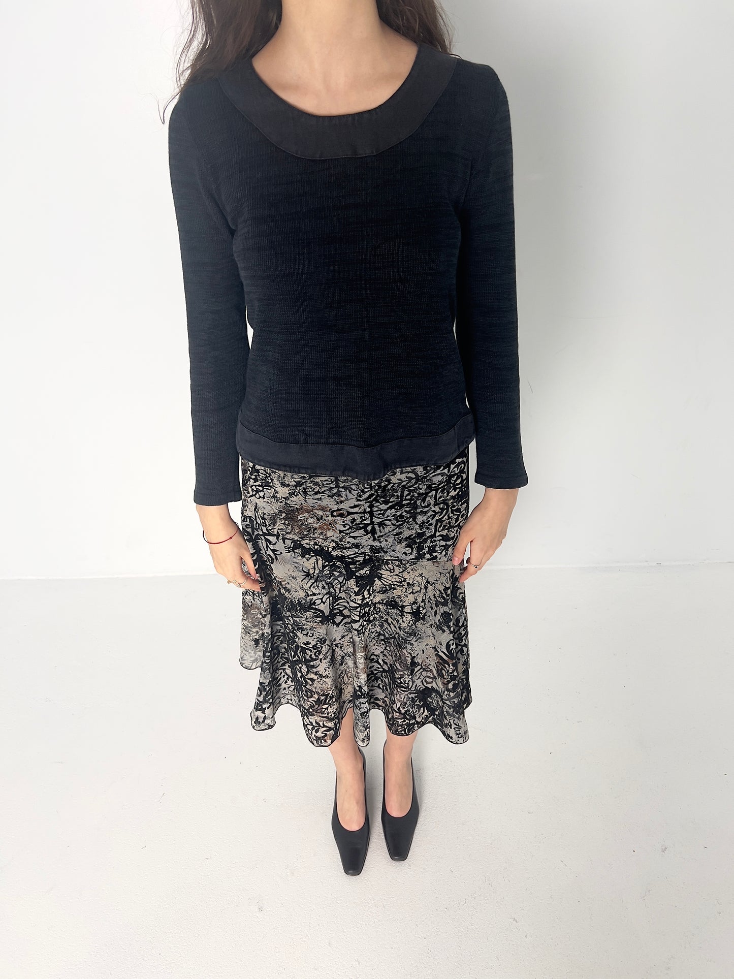FLORAL MIDI SKIRT