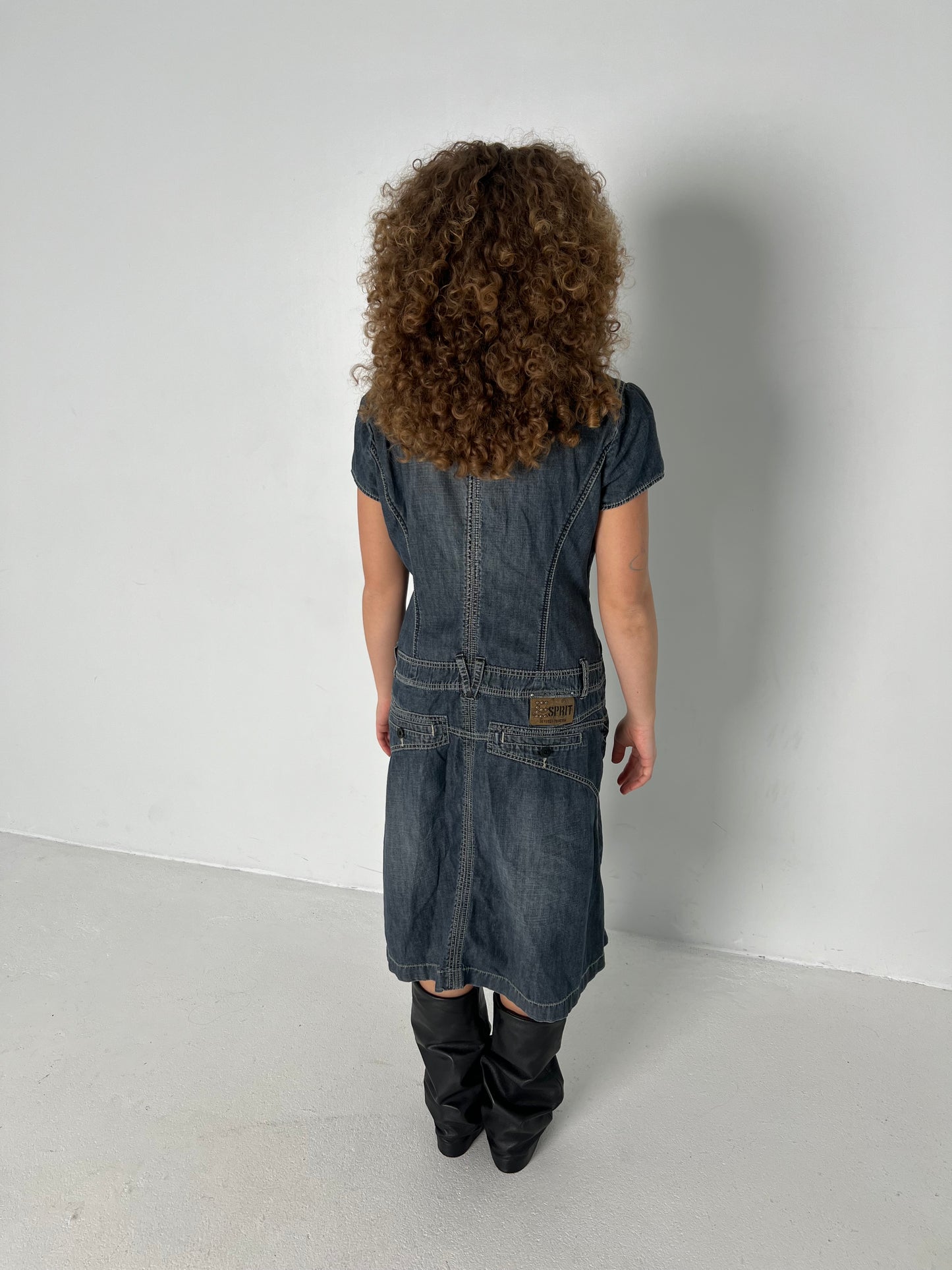 ESPRIT DENIM MIDI DRESS