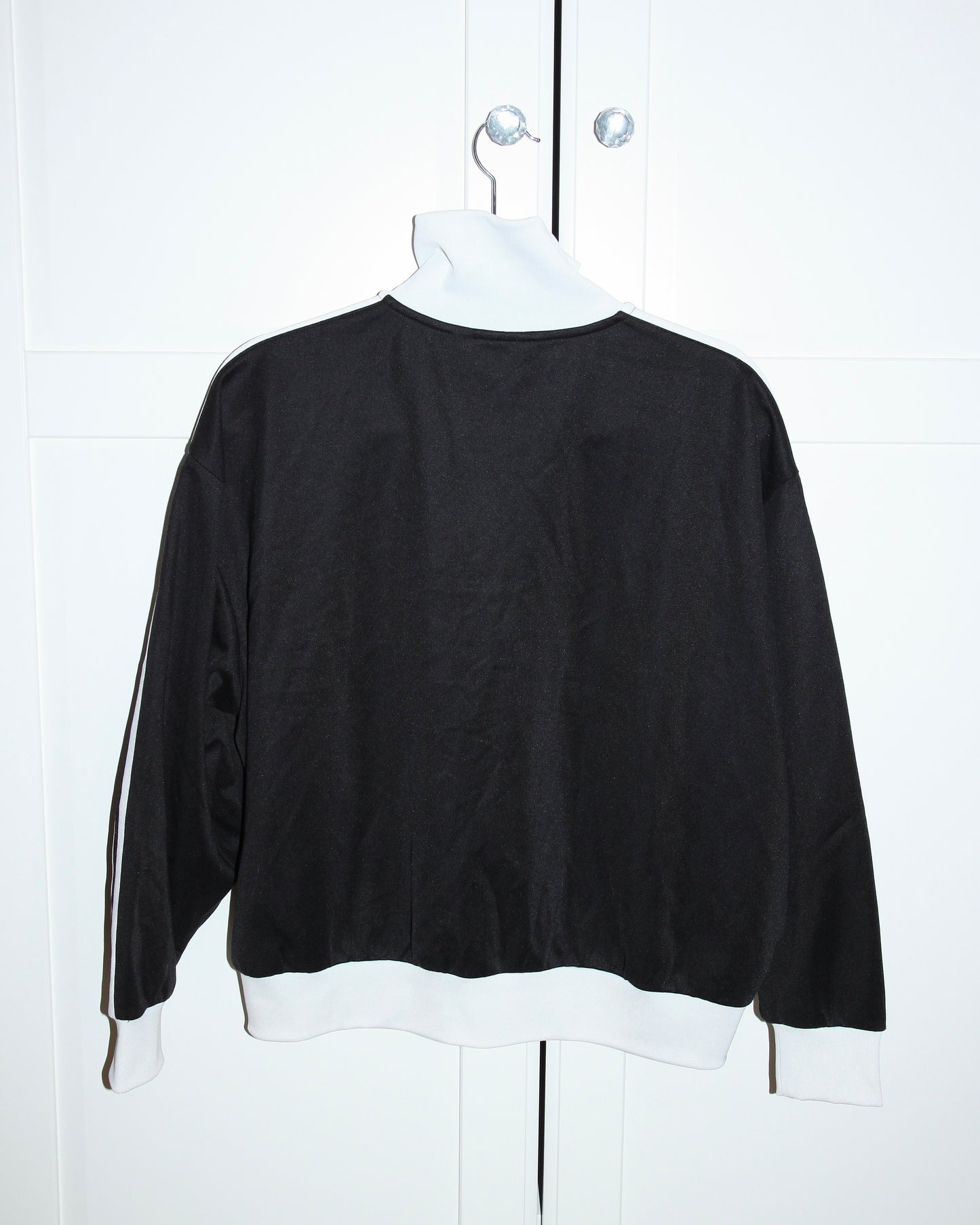 BLACK ADIDAS ZIP-UP SWEATER