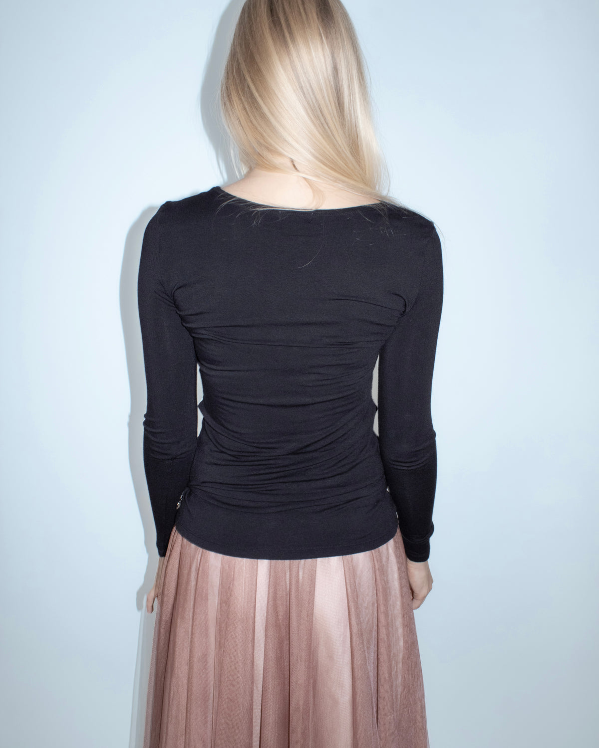 black rose print top