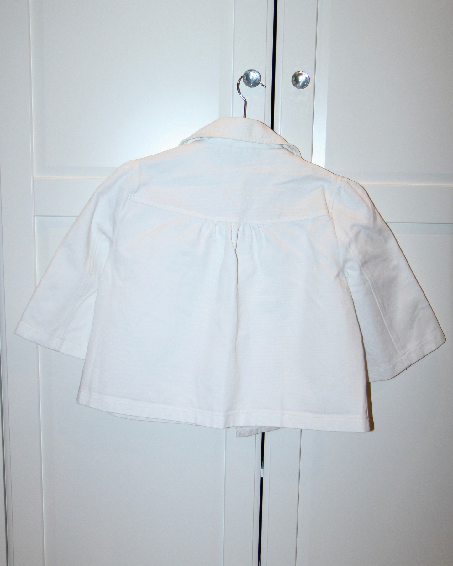WHITE PEACOAT JACKET