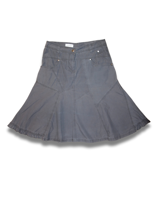 GREY FLARED SKIRT