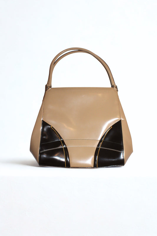 PRADA RE-EDITION 1995 PATENT LEATHER HANDBAG