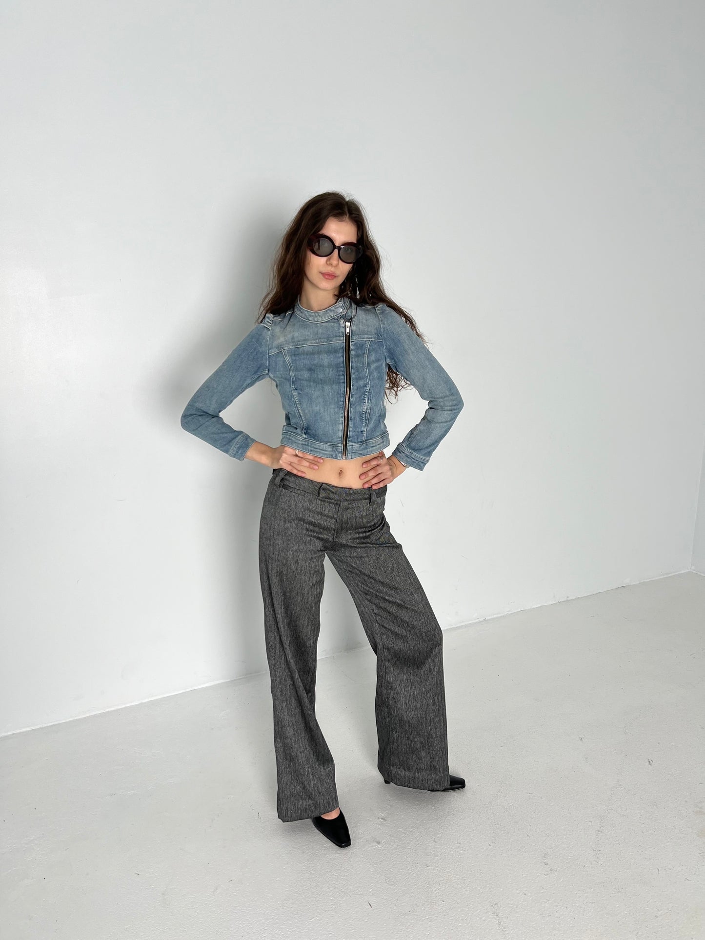 MISS SIXTY GREY TROUSERS