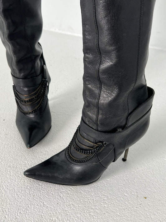 MISS SIXTY LEATHER BOOTS