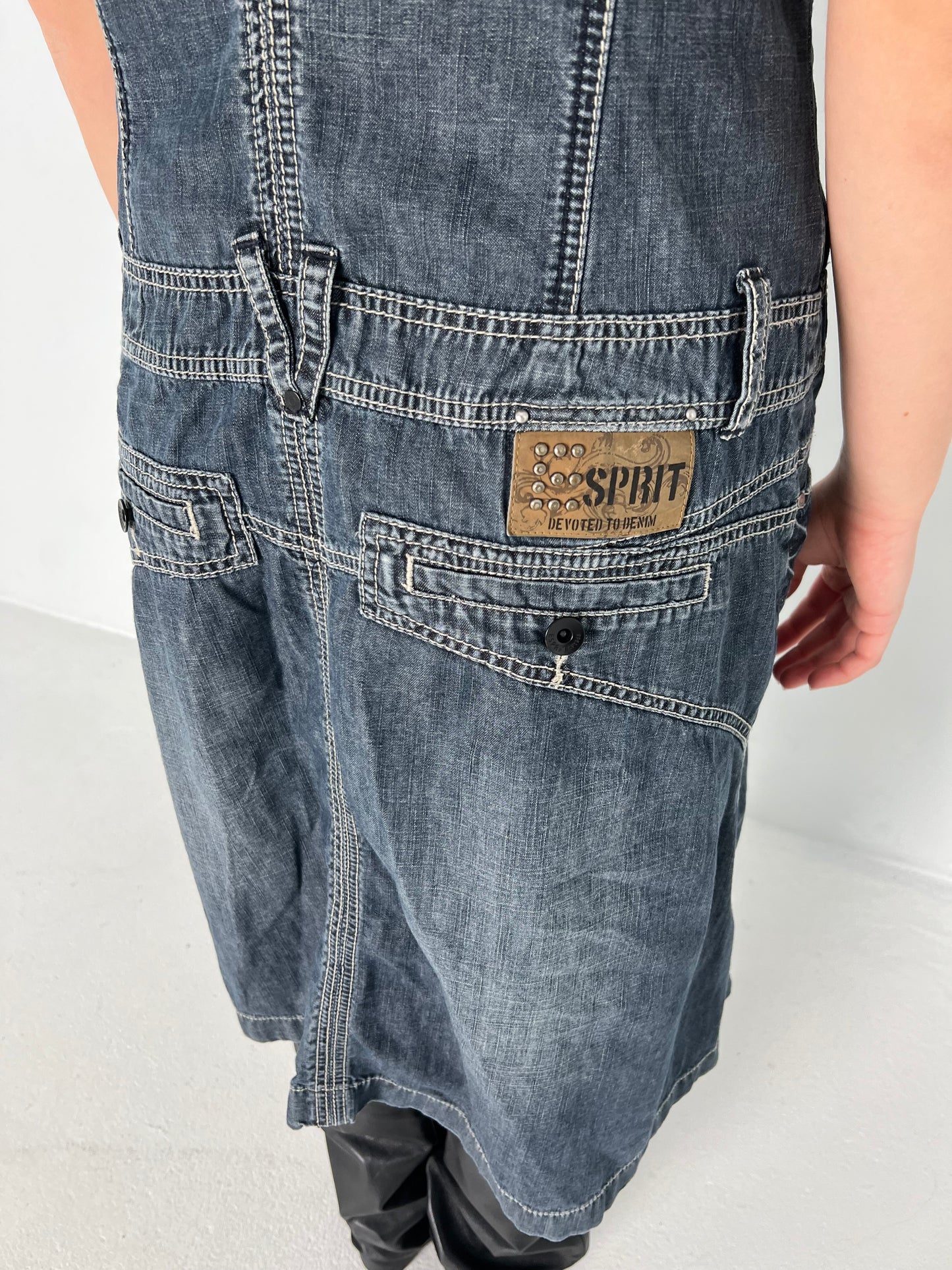 ESPRIT DENIM MIDI DRESS