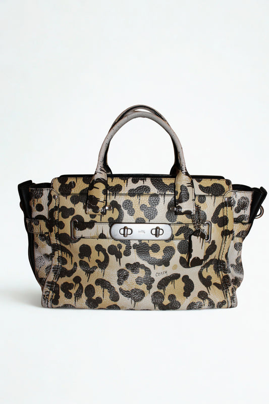 COACH X BASEMAN WILD BEAST SWAGGER HANDBAG 2015
