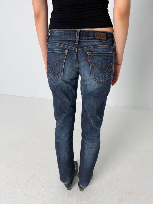 LEVI'S LOW-RISE DENIM JEANS