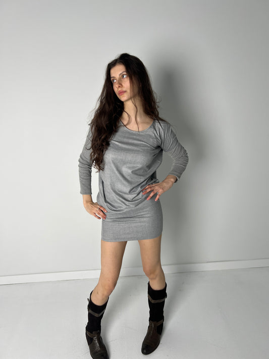MM6 MAISON MARGIELA GREY MINI DRESS