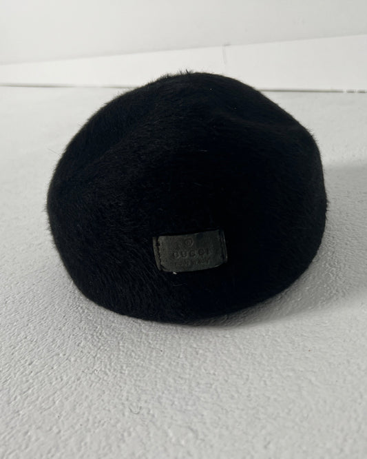 GUCCI BLACK ASCOT CAP