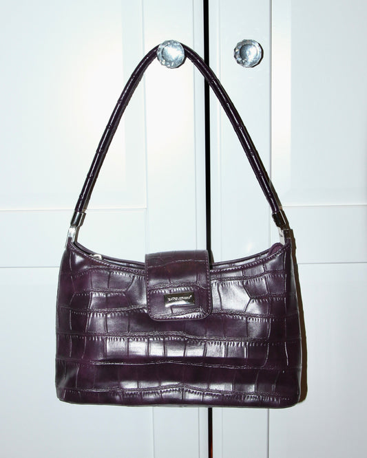 PURPLE DAVID JONES SHOULDER BAG