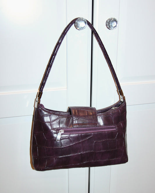 PURPLE DAVID JONES SHOULDER BAG