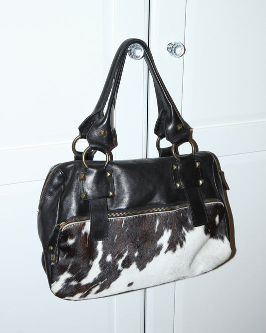 MONTINI LEATHER COWHIDE HANDBAG