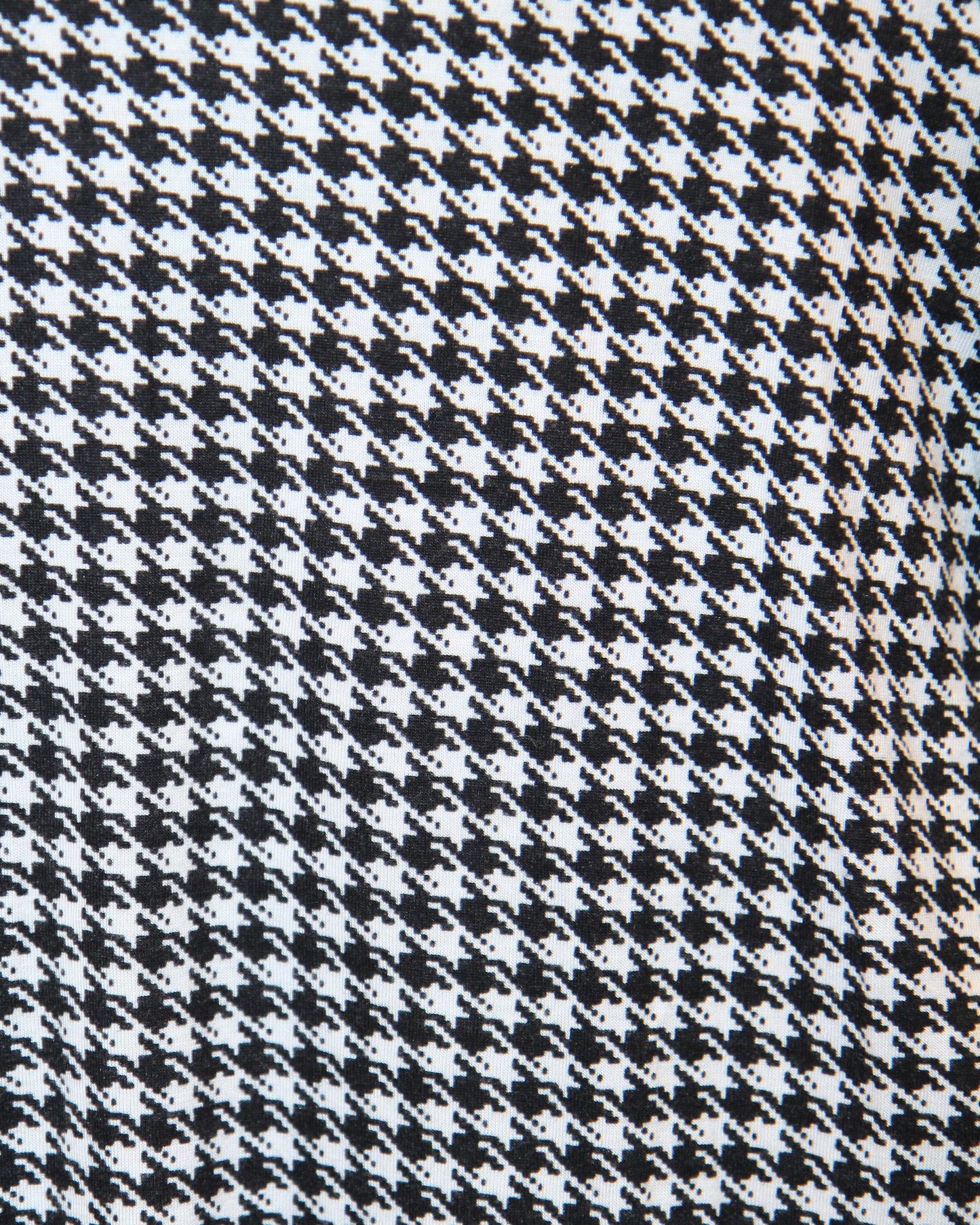 HOUNDSTOOTH PRINT T-SHIRT