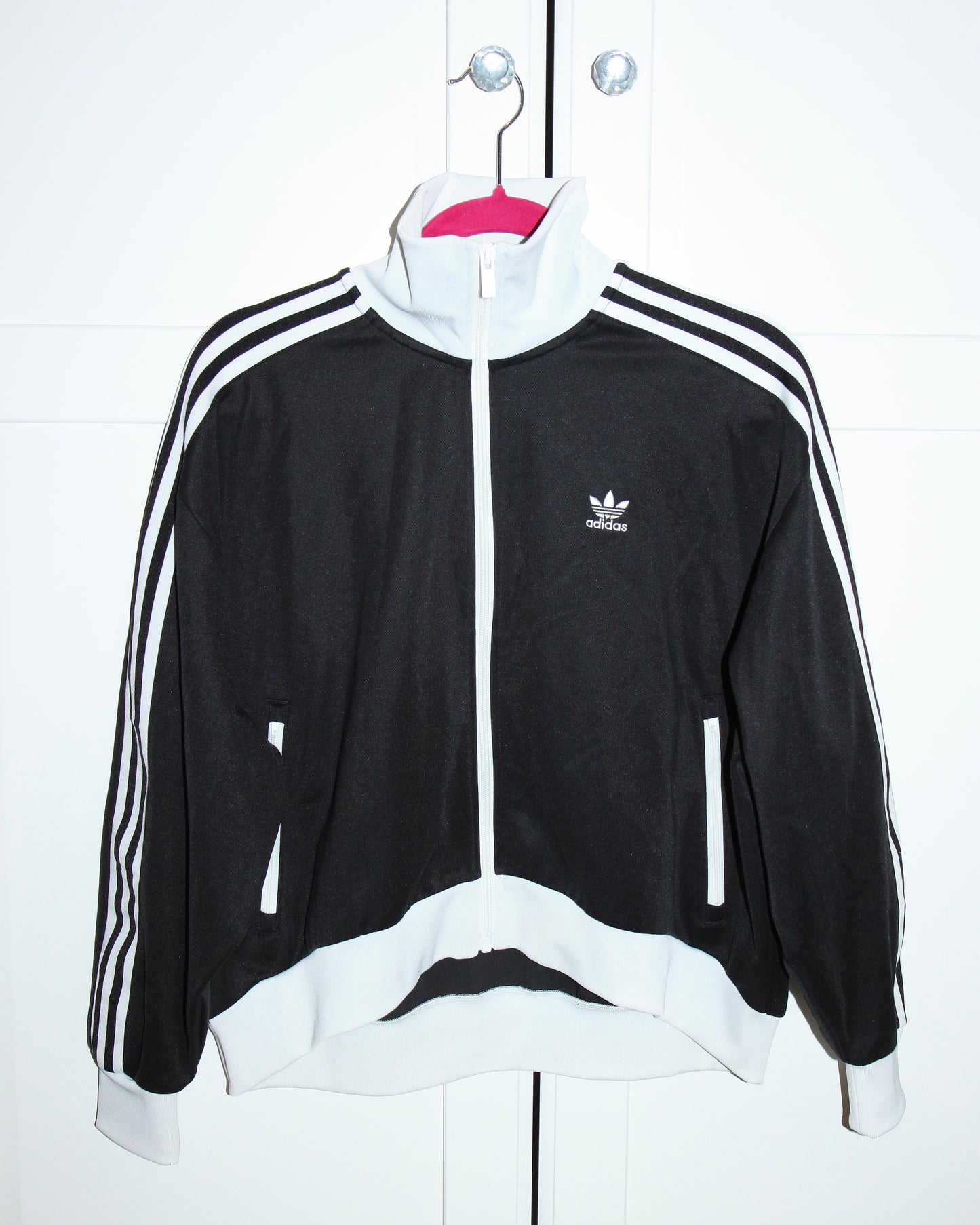BLACK ADIDAS ZIP-UP SWEATER