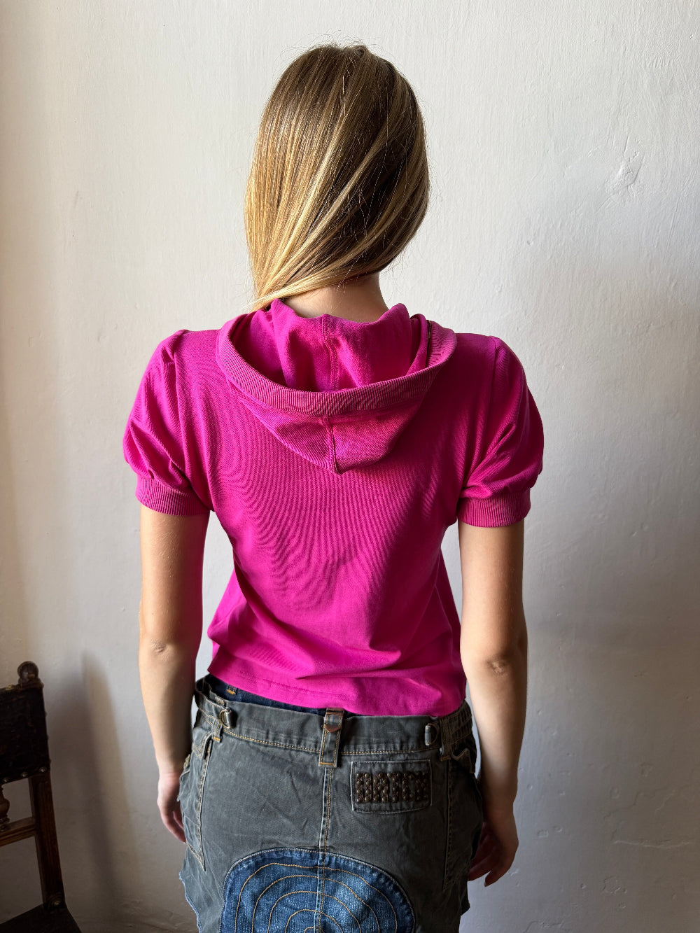 BURBERRY POLO HOODIE TOP