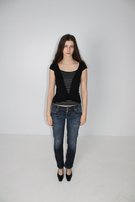 LEVI'S LOW-RISE DENIM JEANS