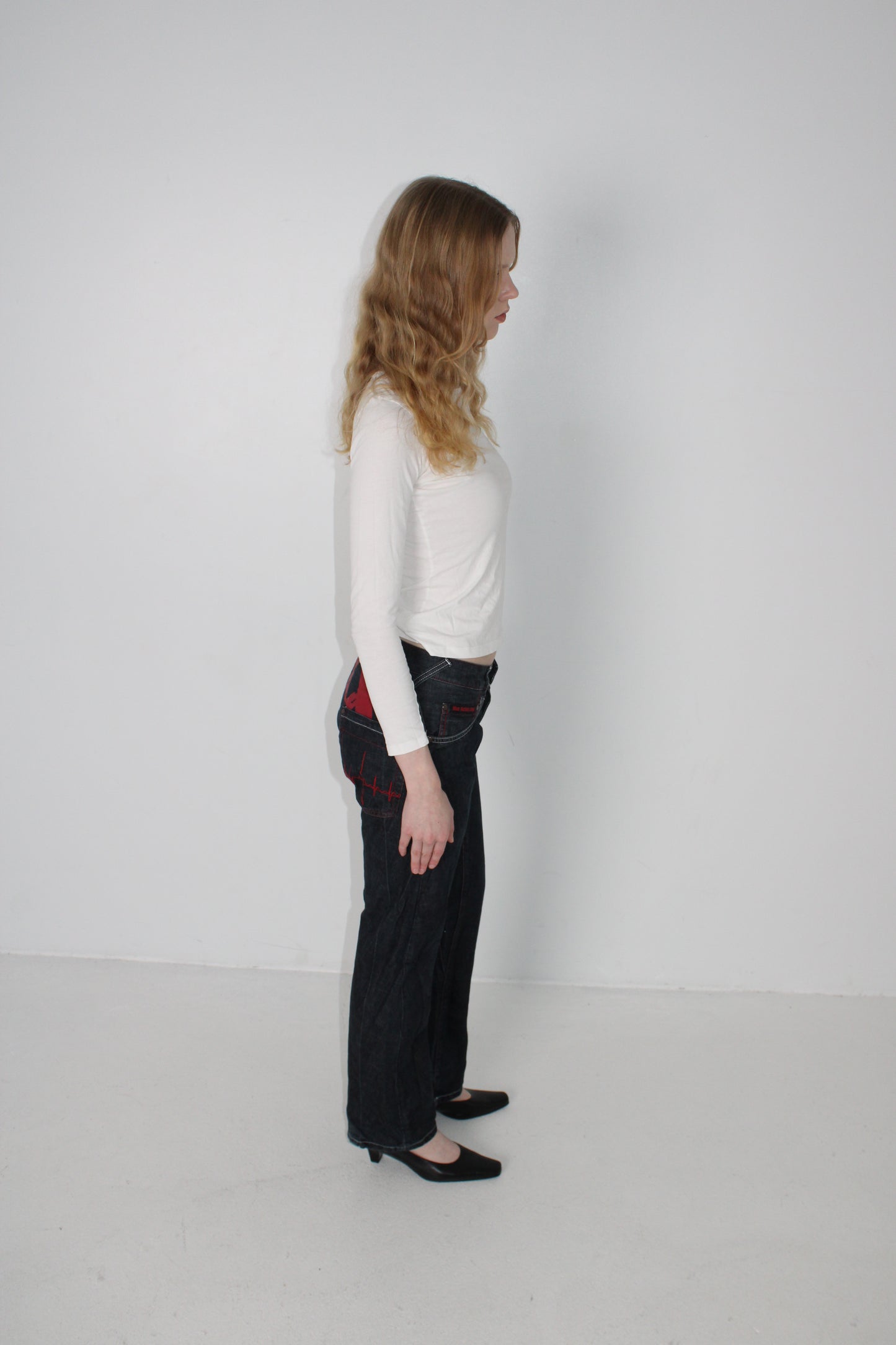 WAX BACK-GRAPHIC JEANS