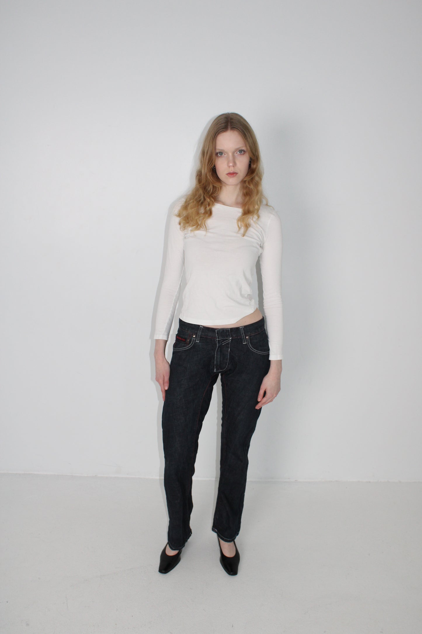 WAX BACK-GRAPHIC JEANS