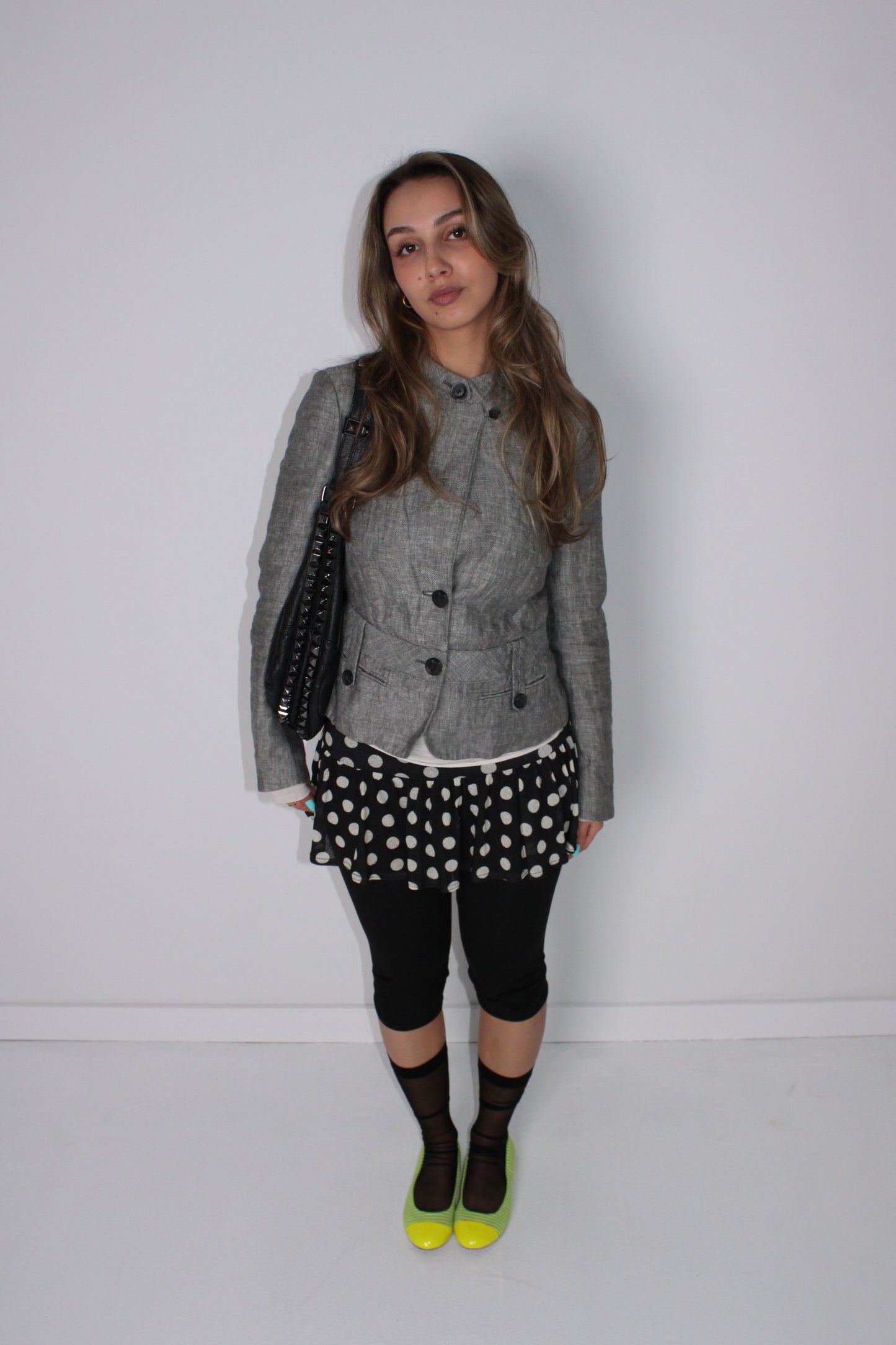 MEXX STRUCTURED LINEN STAND-COLLAR JACKET