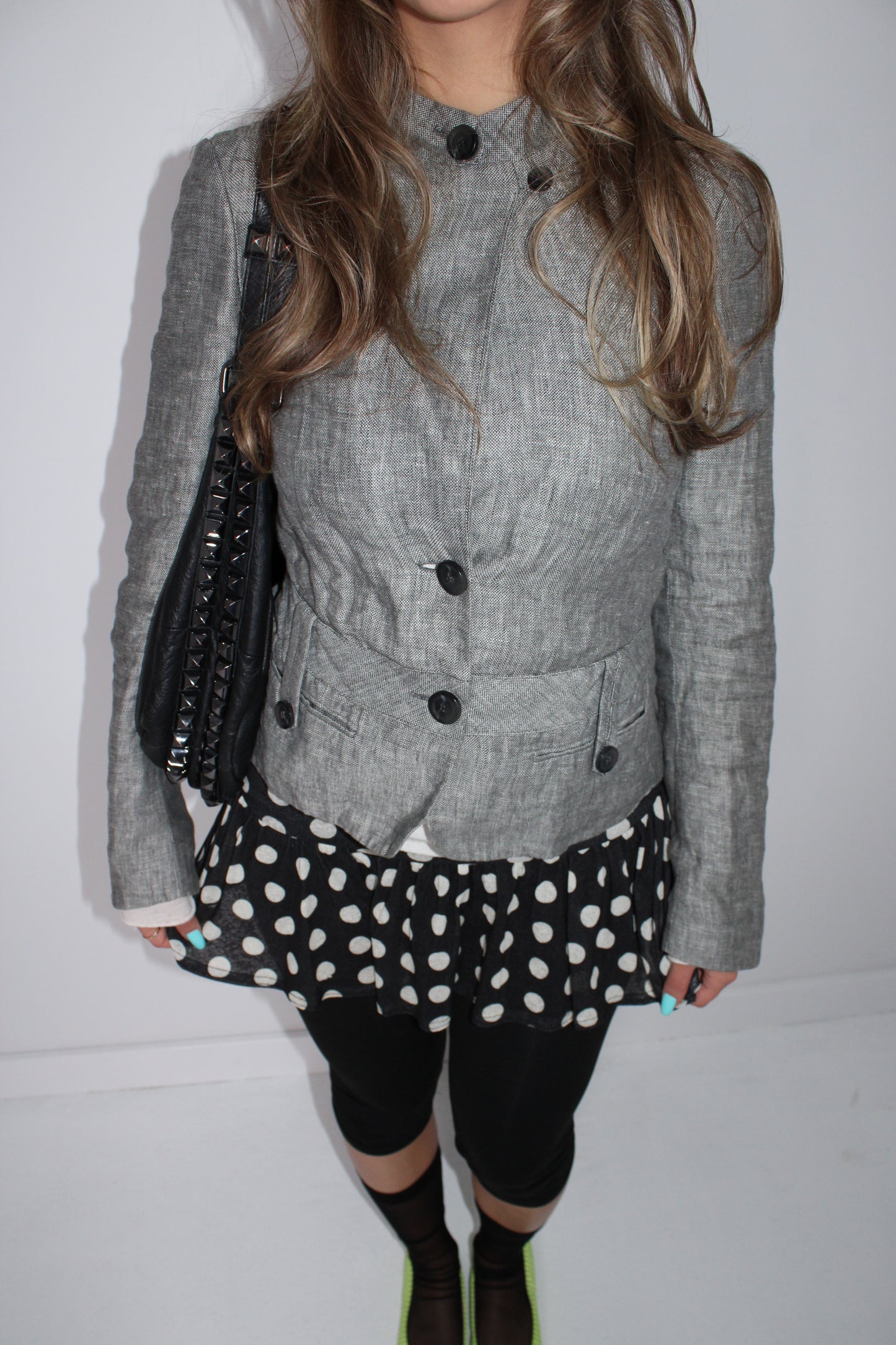 MEXX STRUCTURED LINEN STAND-COLLAR JACKET