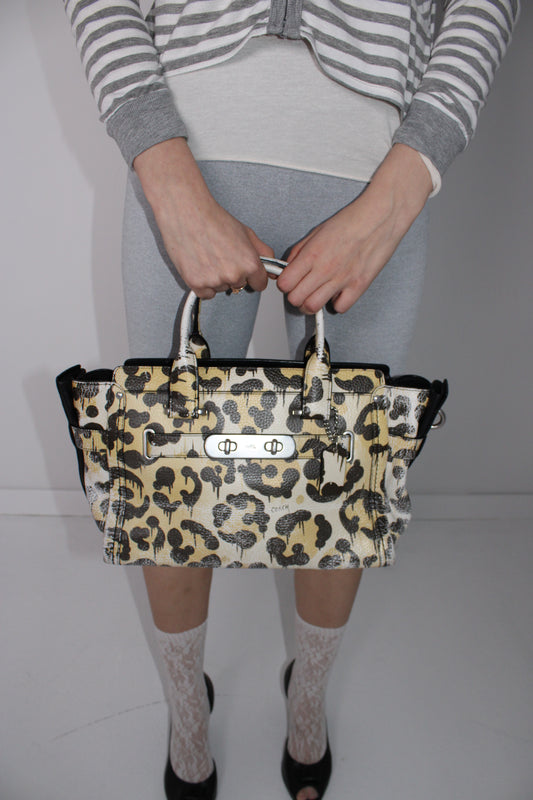 COACH X BASEMAN WILD BEAST SWAGGER HANDBAG 2015