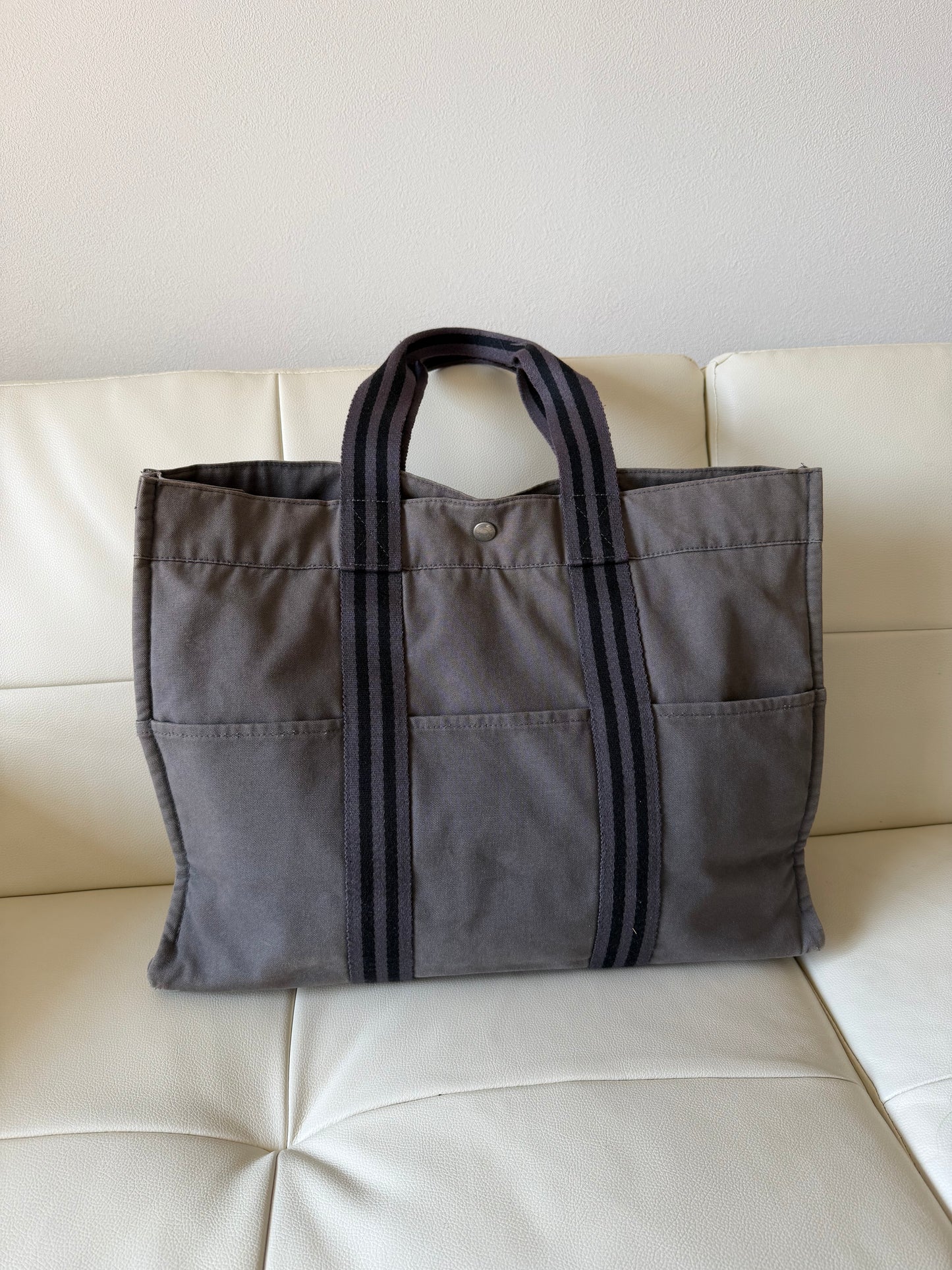 HERMÈS GREY TOTE BAG
