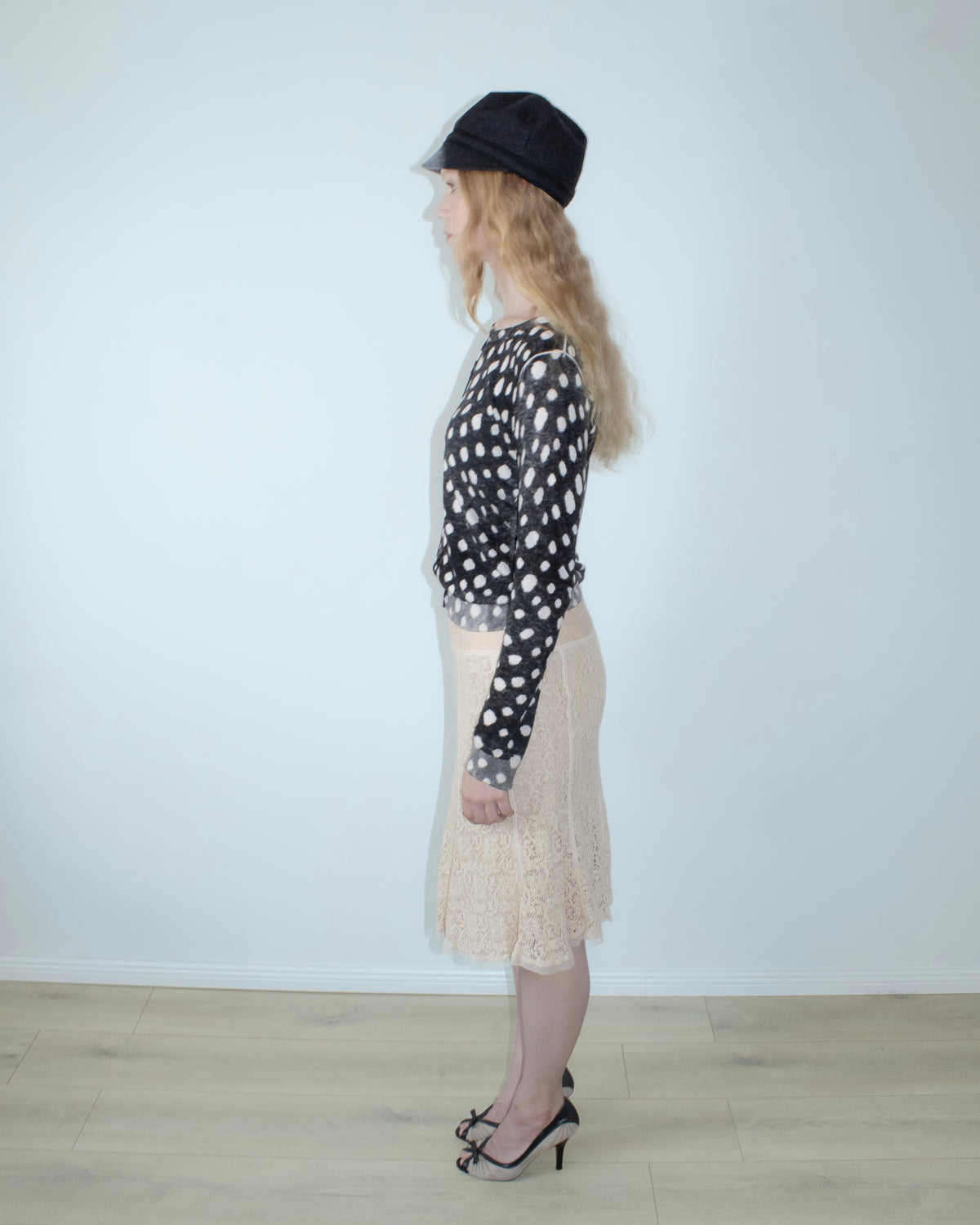 hugo boss polka dot cardigan