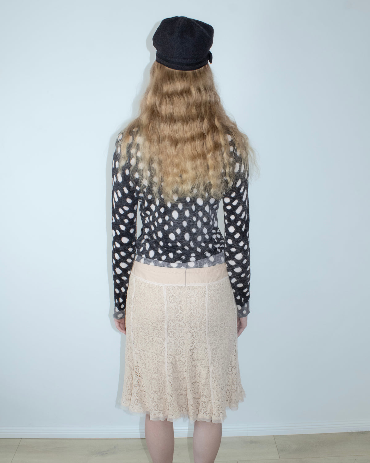 hugo boss polka dot cardigan
