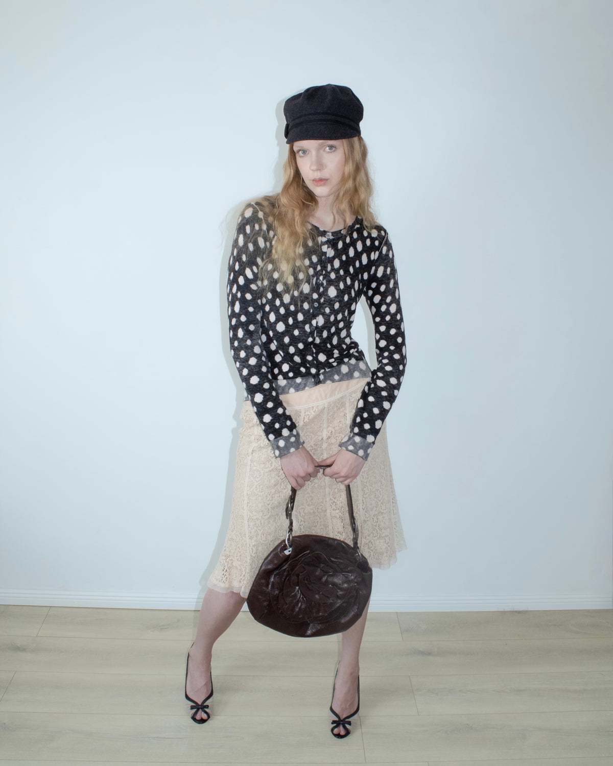 brown slouchy leather soulder bag