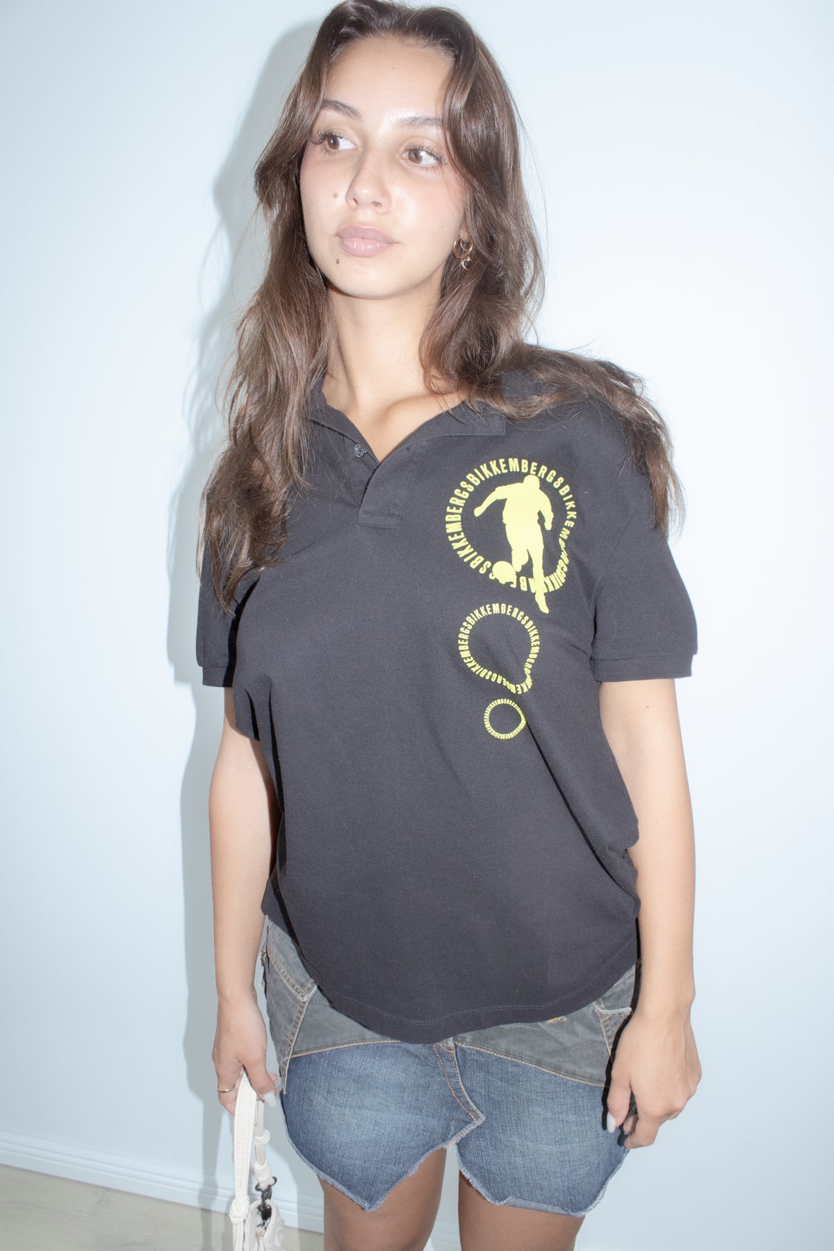 bikkembergs football polo top
