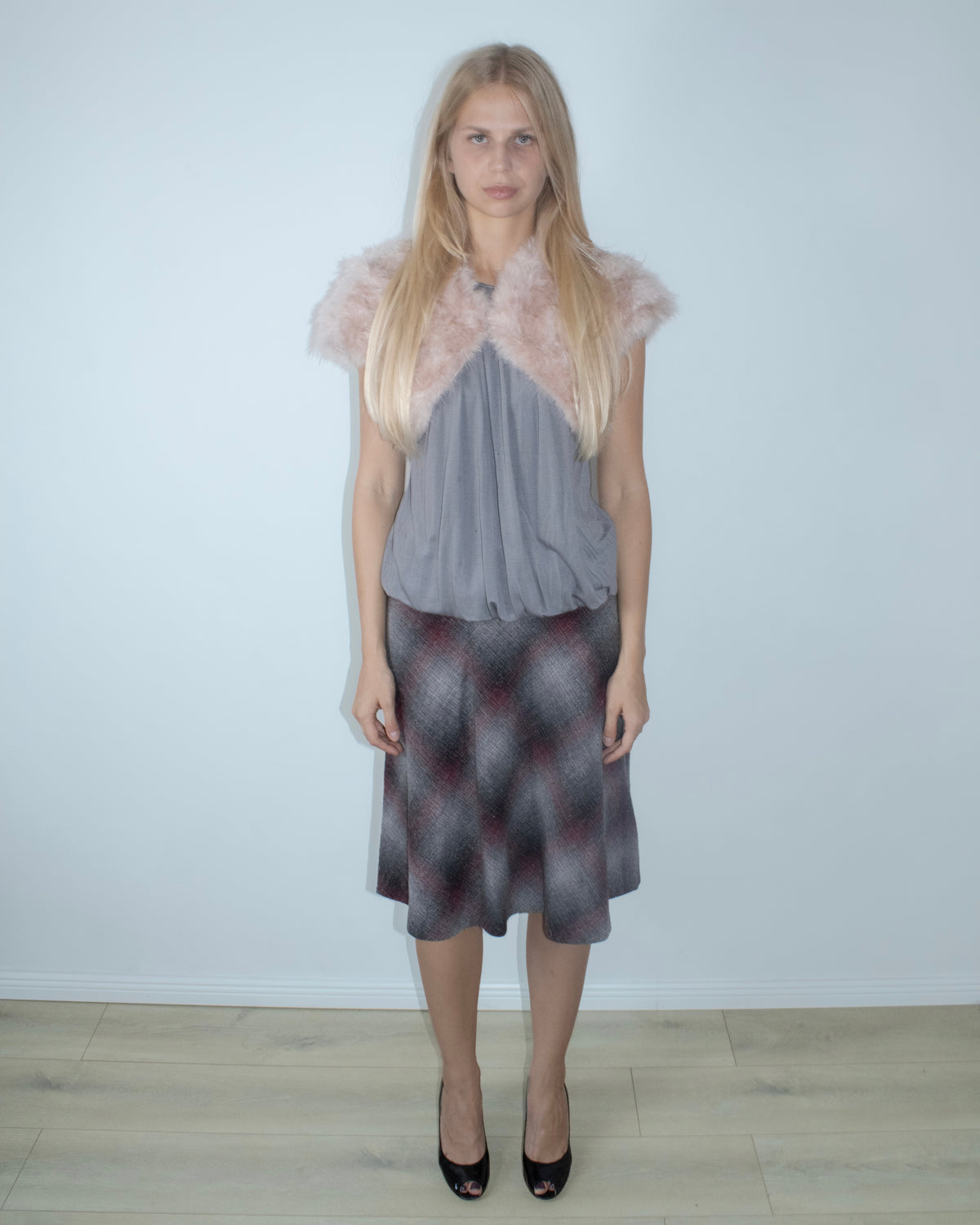 pink marabou feather bolero