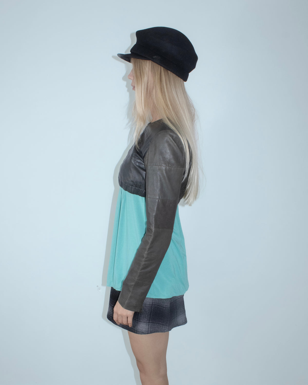 black wool hat
