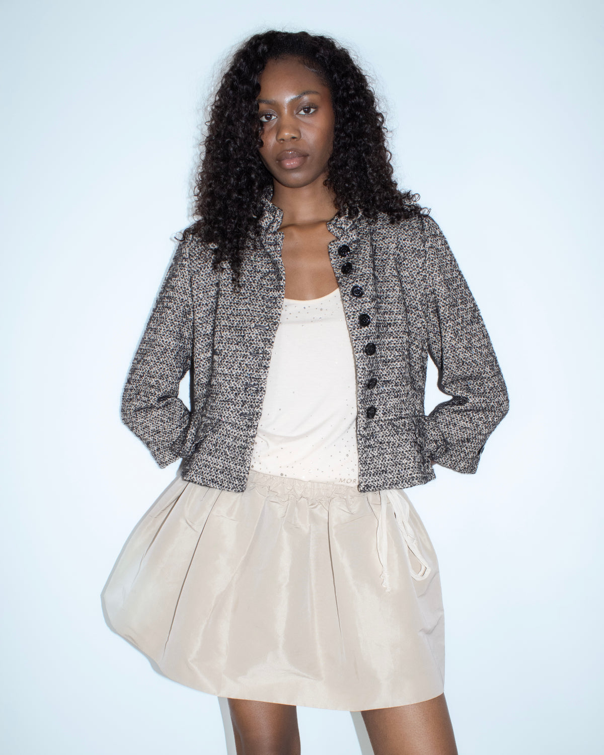 beige valentino skirt