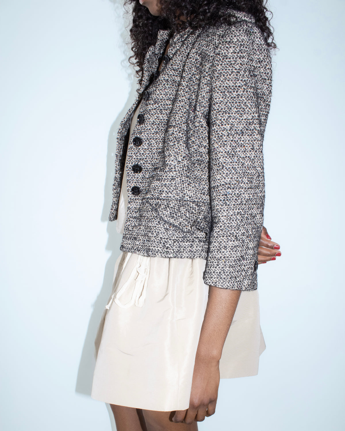beige valentino skirt