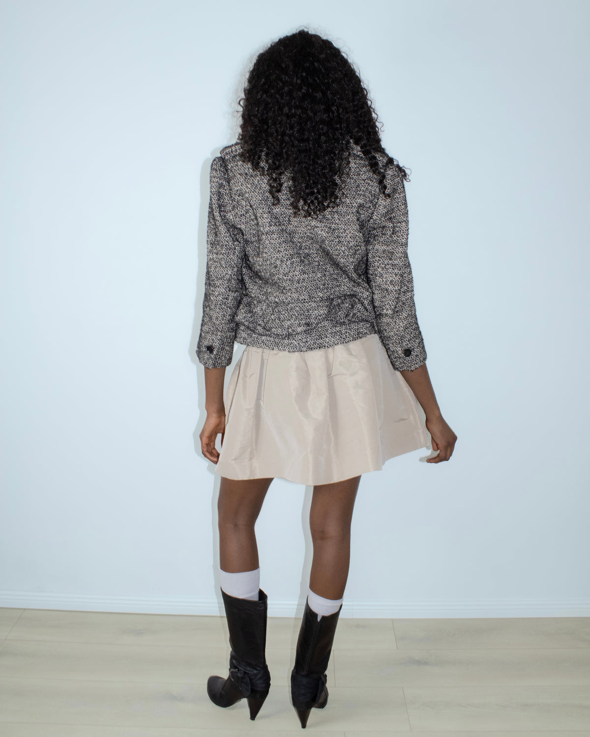 beige valentino skirt