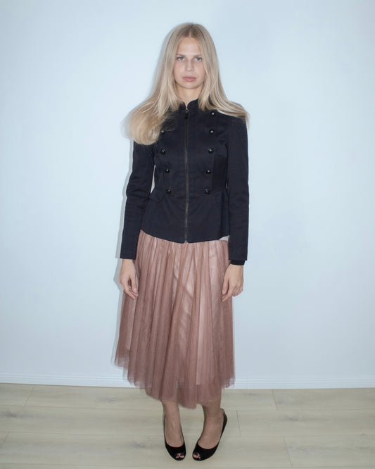 dusty rose tulle misi skirt