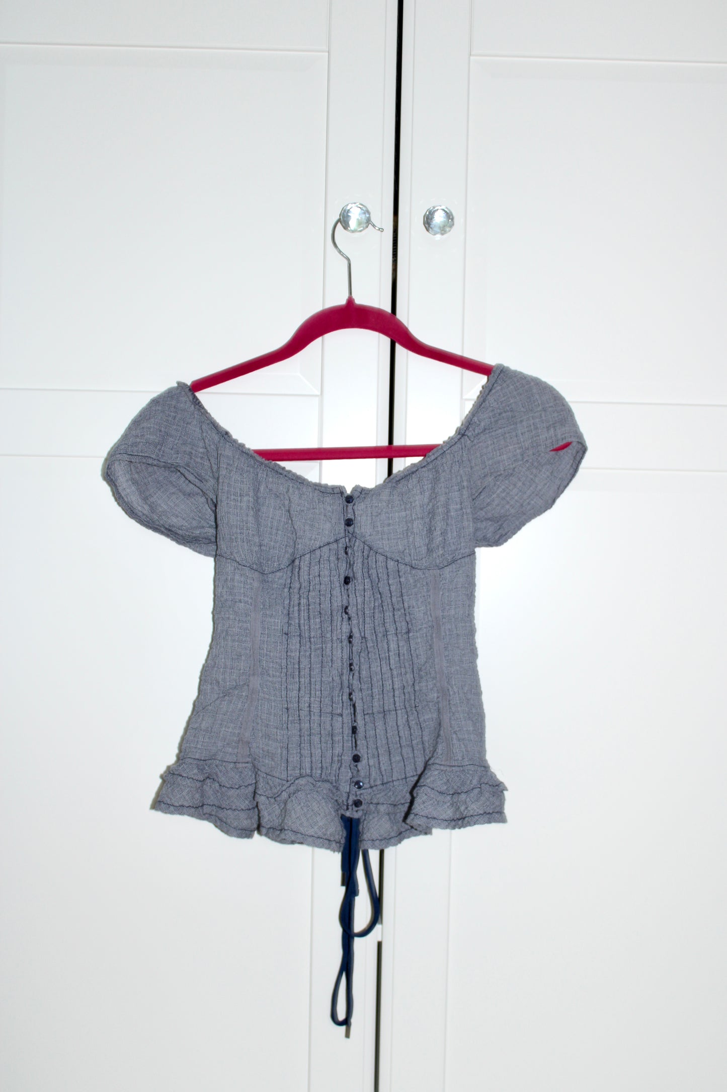 GUESS LACE-UP CORSET TOP