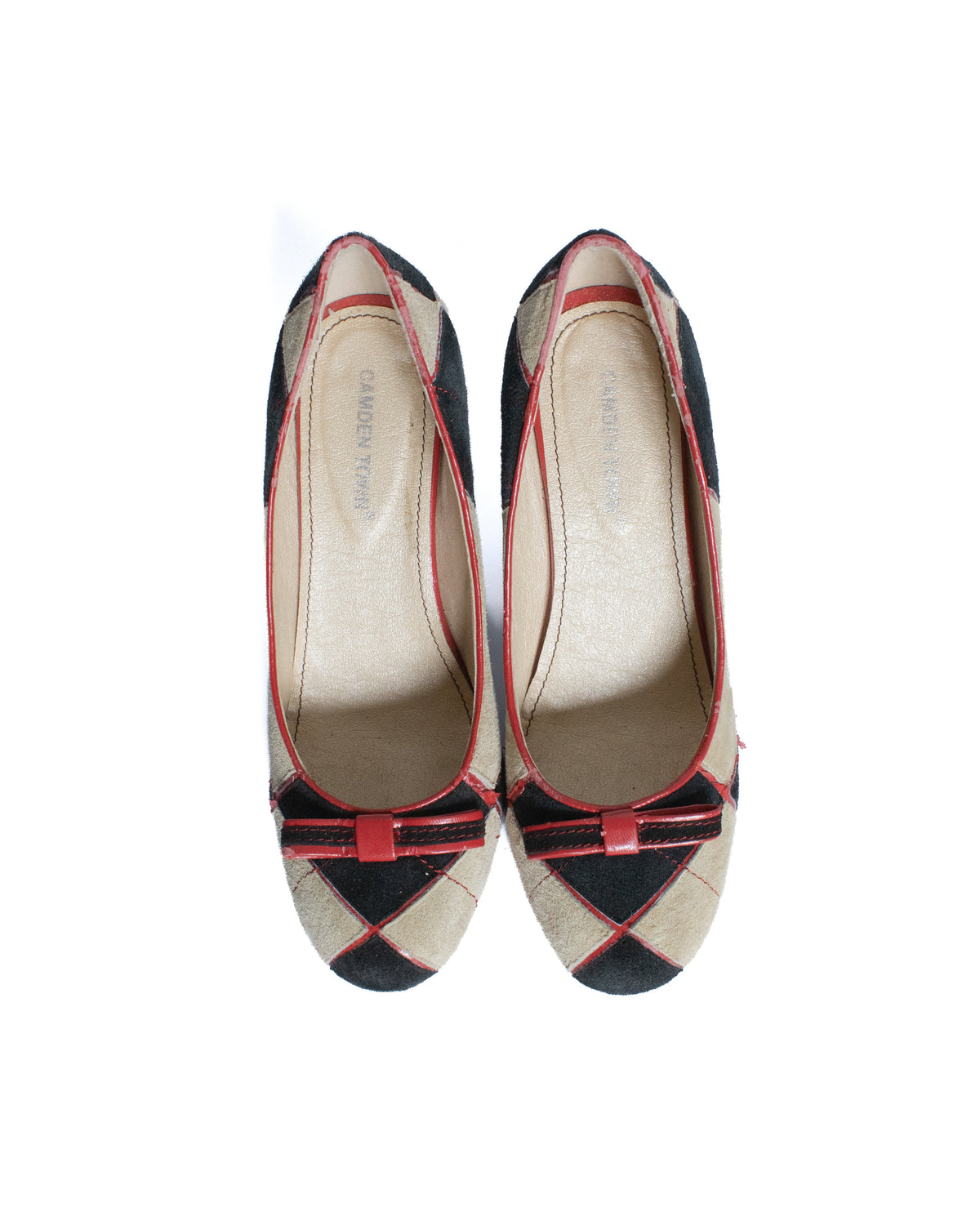 suede wedge pumps