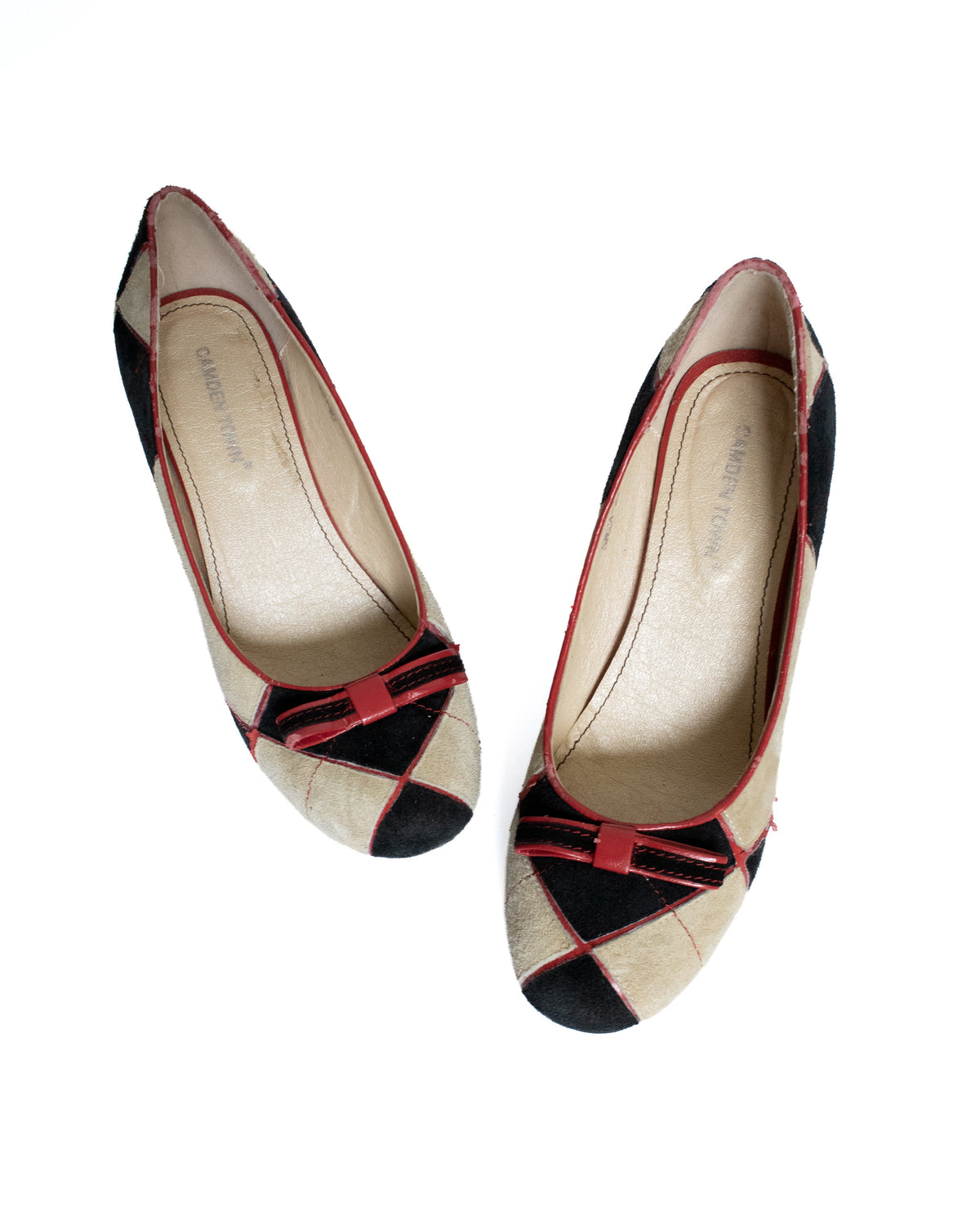suede wedge pumps