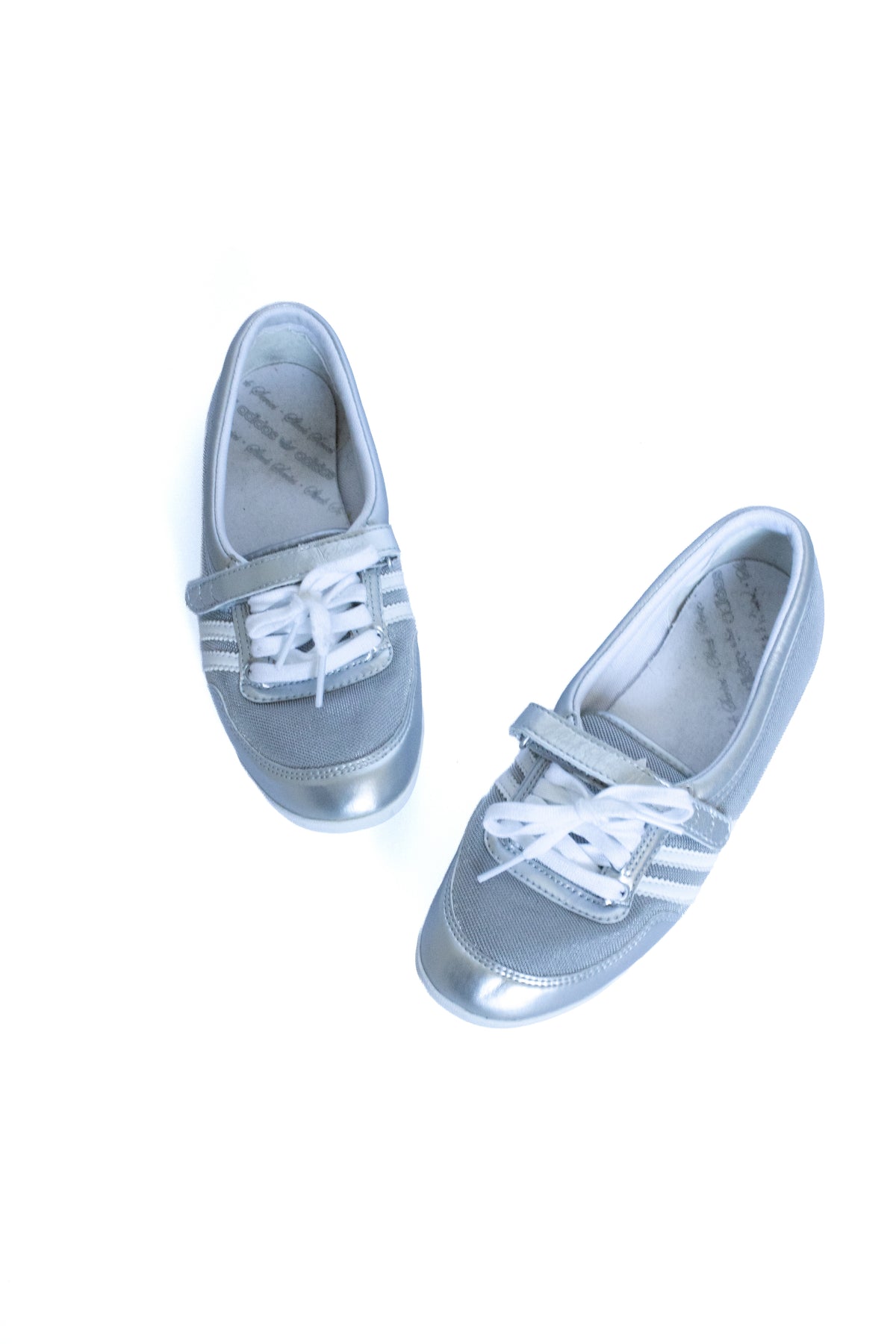 adidas silver ballet sneakers