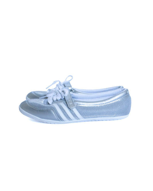 adidas silver ballet sneakers