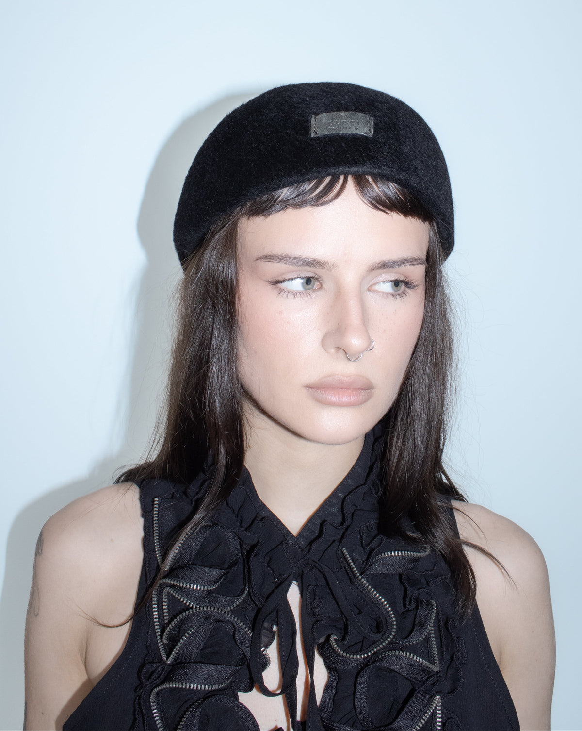 gucci black ascot cap