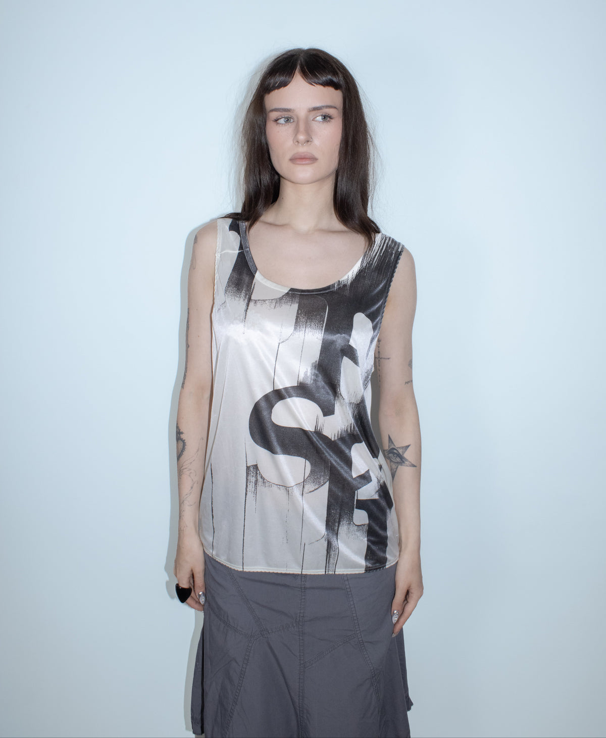 diesel satin tank top