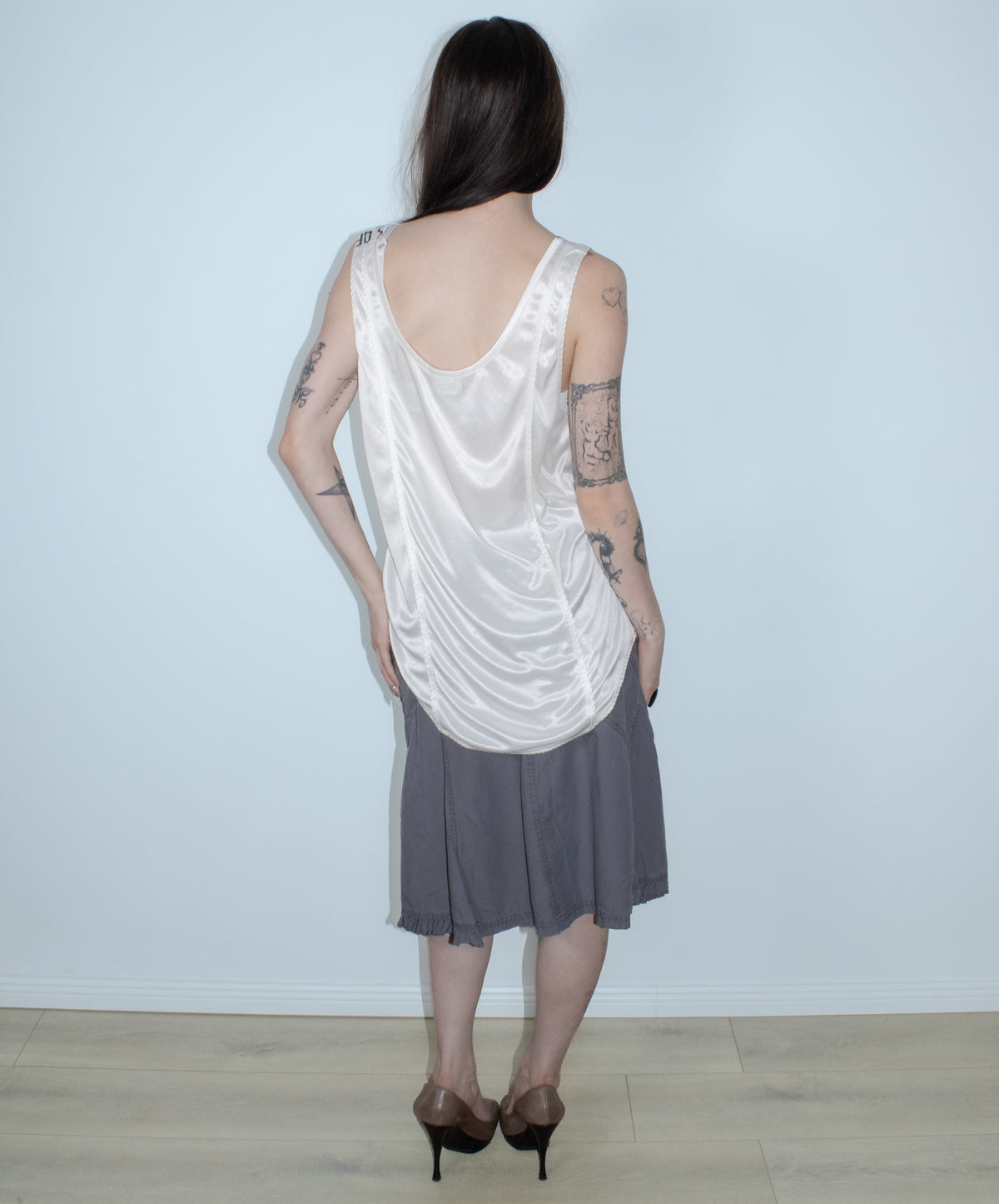 diesel satin tank top