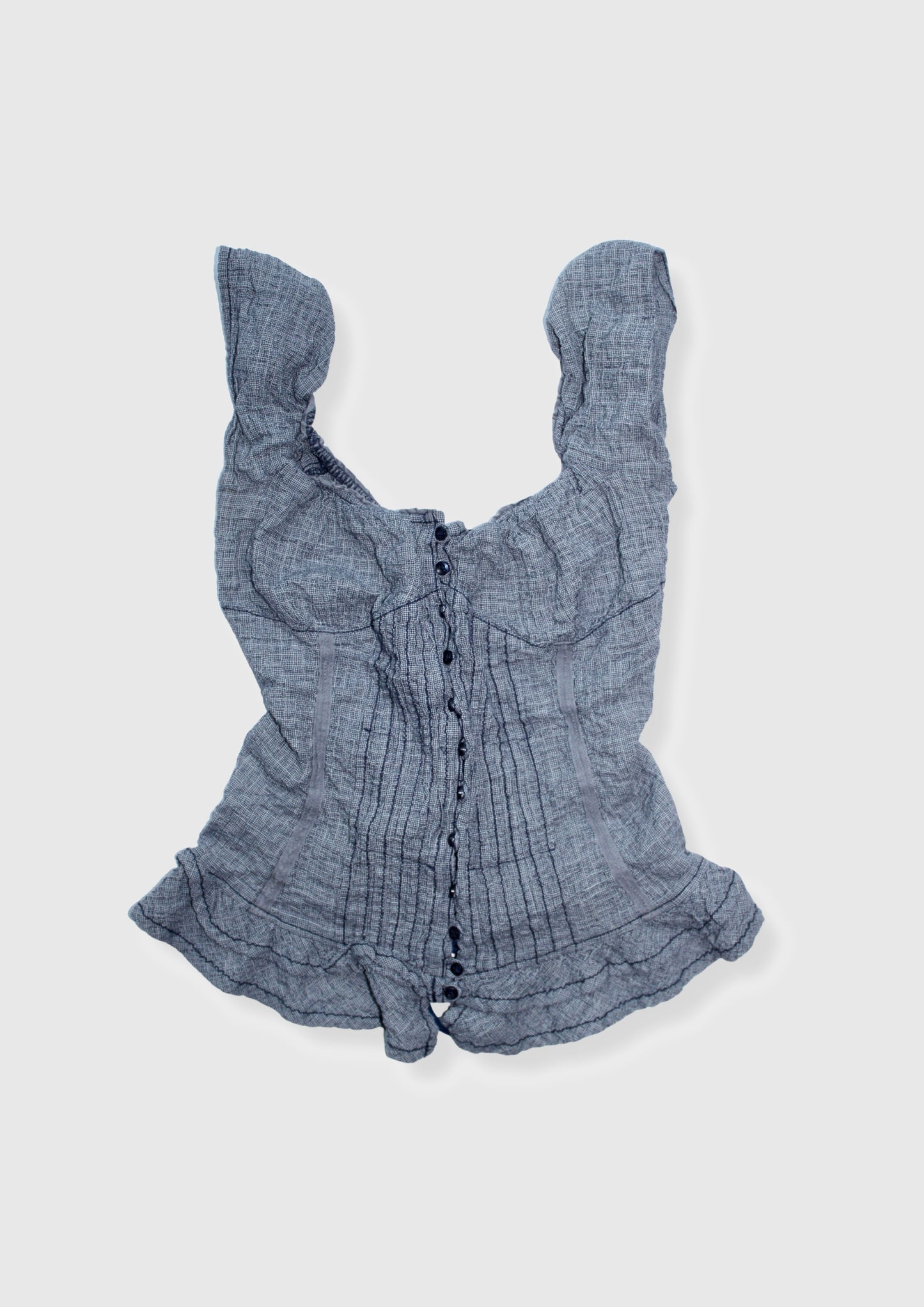 GUESS LACE-UP CORSET TOP