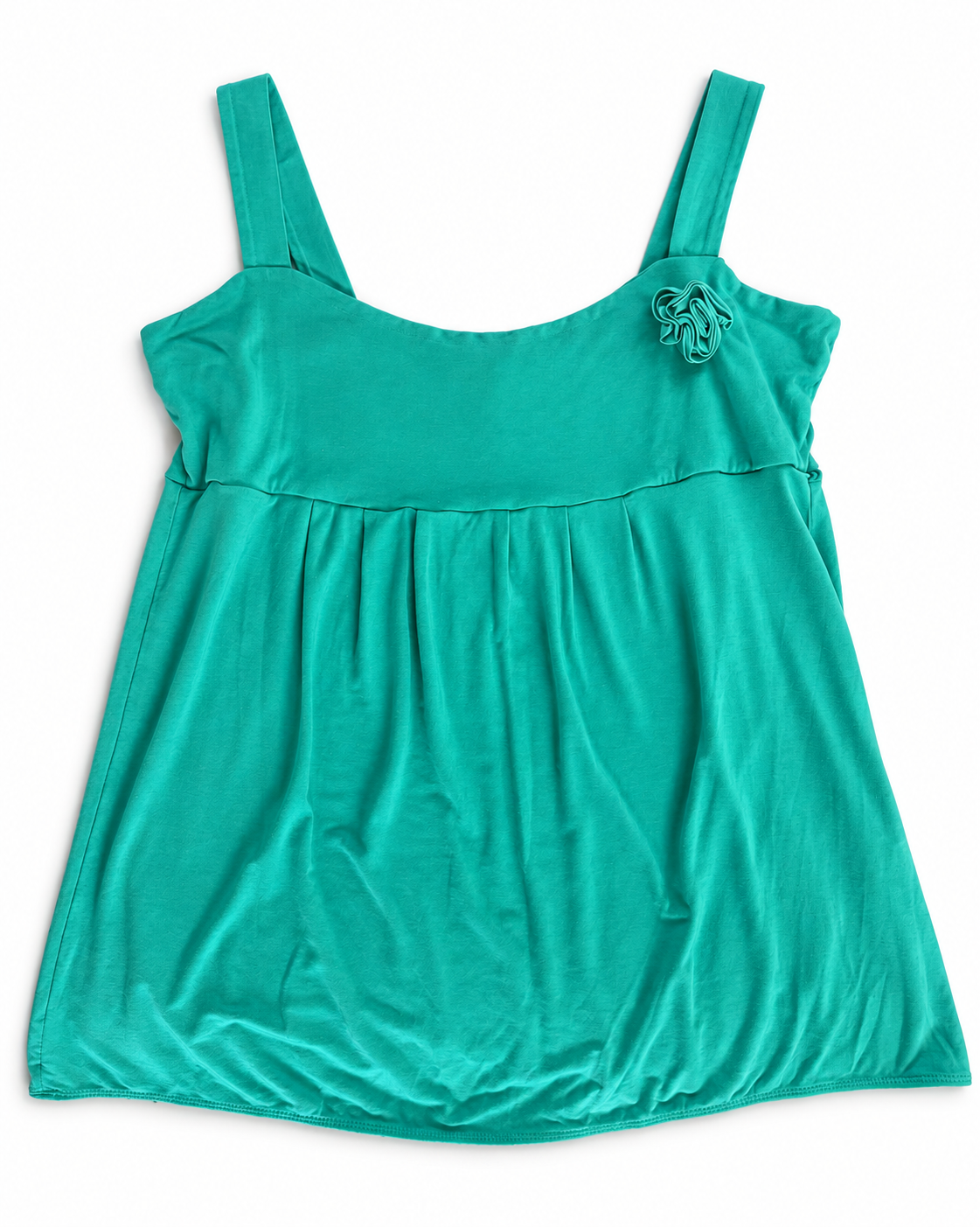 aqua rose detail babydoll top