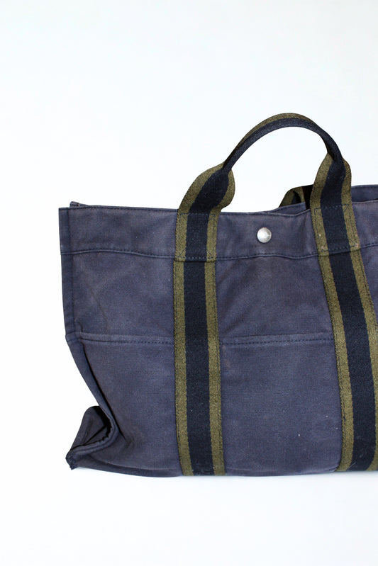 HERMÈS NAVY TOTE BAG